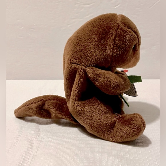 NWT TY Beanie Baby - SEAWEED the Otter Stuffed Toy (6 inch) Brown W/ Tags 1995 - Picture 5 of 13